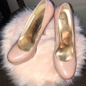 Blush pink high heels
